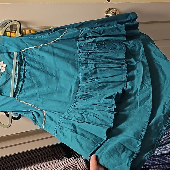 World Market tiered dark teal top - Picture 7 of 7